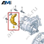 Кронштейн коробки передач VAG 0CP409905