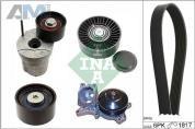 Комплект ремня с натяжителем (INA) 529036830 для BMW X5 (E70) 2006-2013 30dX