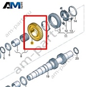 Свободно вращающаяся шестерня VAG 0HL311145C