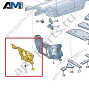 Шумоизоляция перегородки моторного отсека VAG 1EB863354A