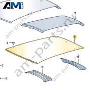 Крыша Volkswagen Taigo 2022-2024 2G7817101