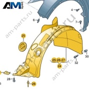 Подкрылок Volkswagen T-Roc 2018-2024 2GA809958C