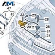Замок капота VAG 2SD823509A на Volkswagen 2025-2026