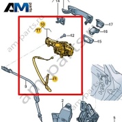 Корпус ручки Volkswagen Jetta VII 2020-2024 17A837811E