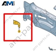 Замыкающая пластина колесной арки Volkswagen T-Roc Cross 2019-2024 2GM813259