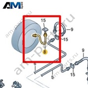 Тормозная трубка Volkswagen AMAROK 2017-2022 2H6611764