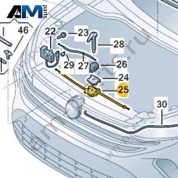 Трос капота передний (короткий) VAG 3GJ823531 Volkswagen 2025-2026