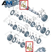 Конический роликовый подшипник VAG 0CF311220A