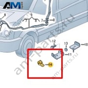 Хомут Volkswagen Crafter 2012-2016 2E0422907B
