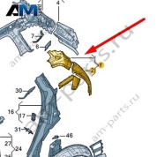 Стойка D Audi Q7 (4M) 2016-2024 4M0809027C