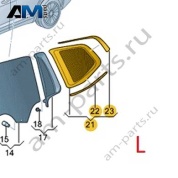 Стекло заднее левое с молдингом VAG 3GJ845297CNVB Volkswagen 2025-2026