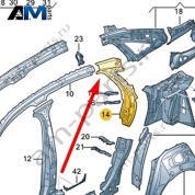 Опора Audi A8 (D5) 2018-2024 4N0810142TA