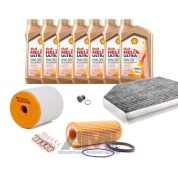 Комплект фильтров для ТО-2/4 Audi A6 (C7) 2.8 FSI с маслом Shell 0W30