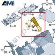Держатель опоры VAG 1N4864767