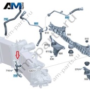 Патрубок интеркулераспереди для Mercedes W465 AMG G63 (M177) A1775017702
