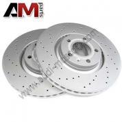 Оригинальные перфорированный передние тормозные диски Audi A4 (B7) 8E0615301AE