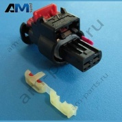 Корпус плоского разъема с фиксатором контактов Audi Q5 2017-2024 80A973702A