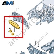 Шумоизоляция капота Volkswagen Jetta VII 2020-2024 17A863831