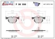 Задние тормозные колодки (P06056) Brembo для BMW X5 (F15) 25d/25dX/28i