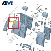 Наполнитель спинки Volkswagen Jetta VII 2020-2024 17A885776H
