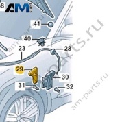 Ручка замка капота 5HG8235334PK для Ауди Q6 2022-2026