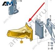 Воздуховод Audi A7 (4G) 2015-2018 4G8121333G