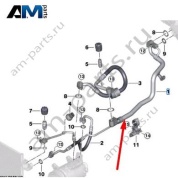 Сдвоенный трубопровод хладагента BMW 7 серия (G11/G12 LCI) 2019-2022 730d (B57P) 64539893010