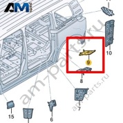 Защитный экран Volkswagen id-Buzz 2023-2024 1T3864621