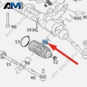 Пыльник рулевой рейки A2214630296 на Mercedes S-class W221