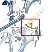 Канал уплотнителя Volkswagen Taigo 2022-2024 2G6809641A