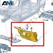 Шумоизоляция перегородки моторного отсека VAG 1T4863933A