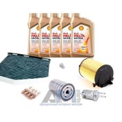 Комплект фильтров для ТО-4 Caddy 2.0 TFSI с маслом Shell 0W30