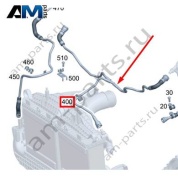 Обратный трубопровод радиатора для Mercedes AMG E63S W213 (M177) A1772001200