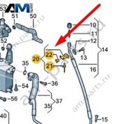 Держатель трубопровода хладагента Audi A8 (D5) 2018-2024 4N0816593A