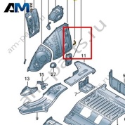 Держатель Volkswagen id3 2020-2024 1EA813696