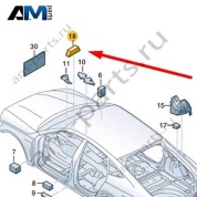 Шумоизоляция Audi A6 (C8) 2019-2024 4K0864705
