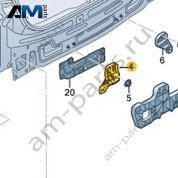 Держатель заднего бампера 8VD807329 для Audi A3 (8Y) 2020-2026
