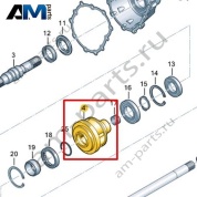 Межосевой дифференциал, самоблокирующийся VAG 0CL409751