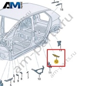 Защитный экран Volkswagen id3 2020-2024 10A864621