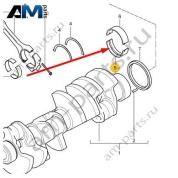 Нижние коренные вкладыши Porsche Macan S (CTMA) 94810124209