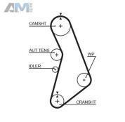Зубчатый ремень ГРМ GATES (5491XS) на Audi A4 (B7) 2005-2009 2.0Diesel