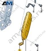 Модуль боковой подушки безопасности Volkswagen AMAROK 2017-2022 2H6880241G