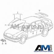 Стекло лобовое с датчиком дождя Superb I 3U0845011E