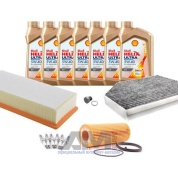 Комплект фильтров для ТО-2/4 Audi A4 (B8) рестайлинг 3.0TFSI с маслом Shell 0W30