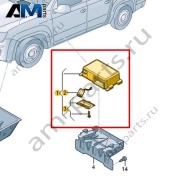 Блок управления онлайн-сервисов Volkswagen Scirocco 2015-2018 1K8035284