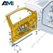 Передняя левая дверь Volkswagen id3 2020-2024 10A831055N