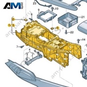 Поперечные рейлинги Audi Q7 (4M) 2016-2024 4M0863243