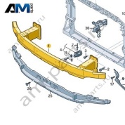 Кронштейн бампера Audi A6 (C8) 2019-2024 4K0807109A