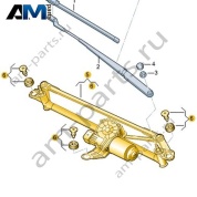 Крепление стеклоочистителя с электромотором Volkswagen T-Roc Cabrio 2020-2024 2GR955023A