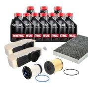 Набор фильтров на ТО-2/4 Volkswagen Touareg (2018-2023) 4.0TDI масло Motul 5W30